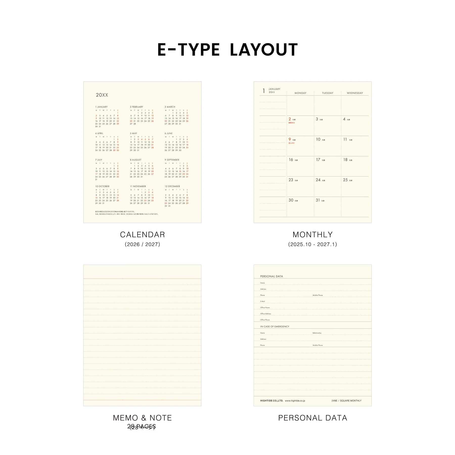 2026 Monthly Planner Mitarashi Dango Square - Image 13