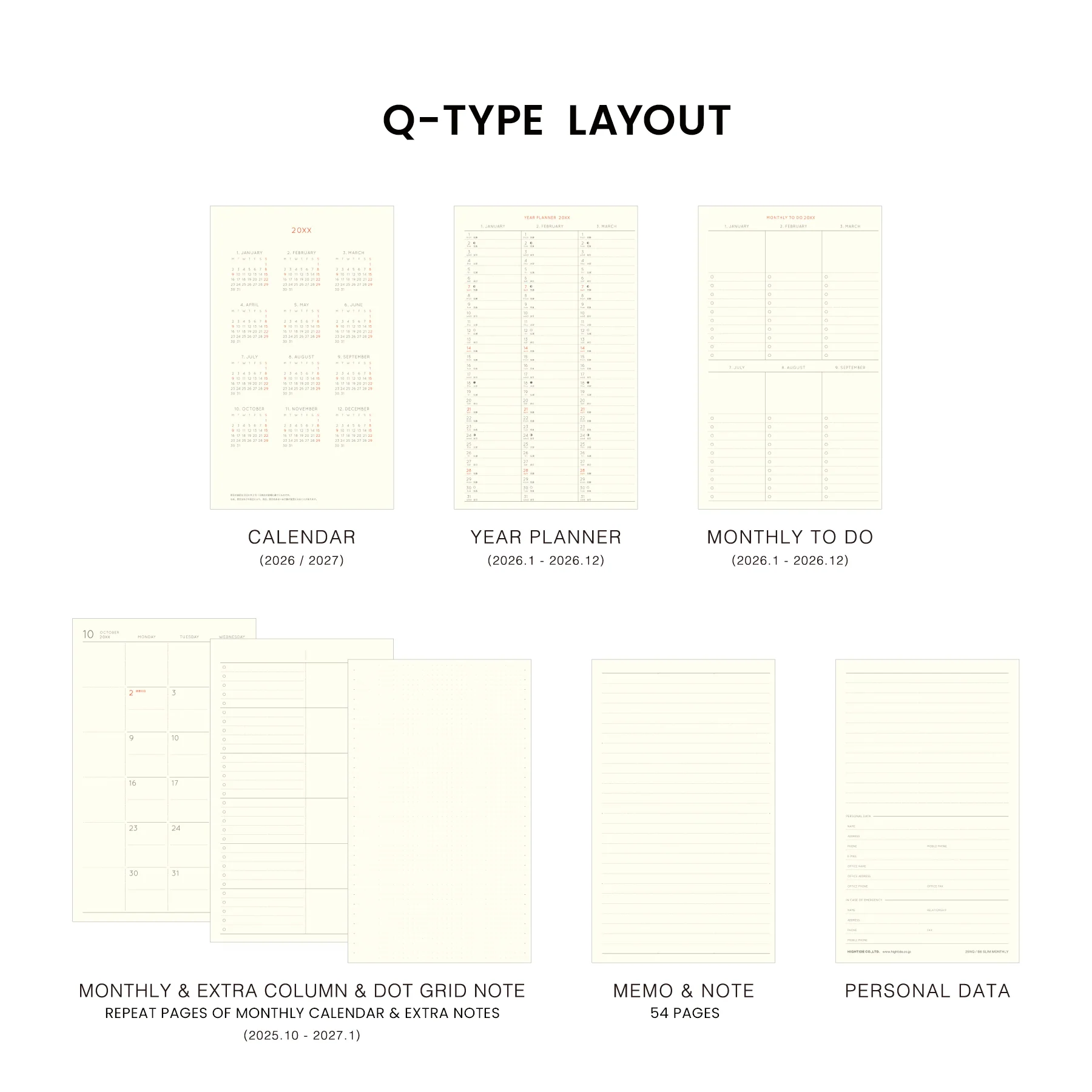 2026 Monthly Planner Shine B6 Slim - Image 15