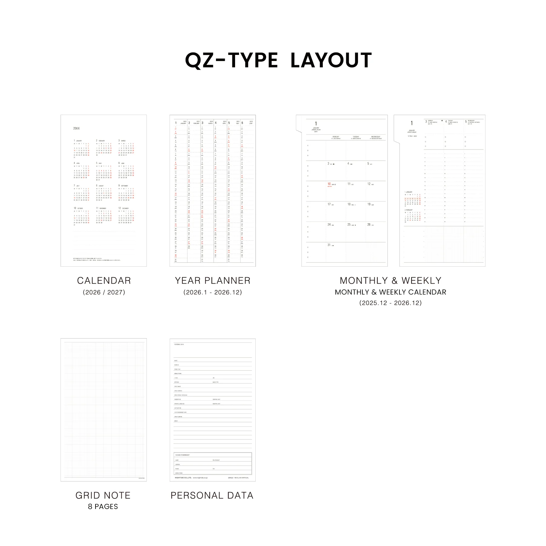 2026 Weekly Planner Nahe B6 Slim Vertical - Image 16