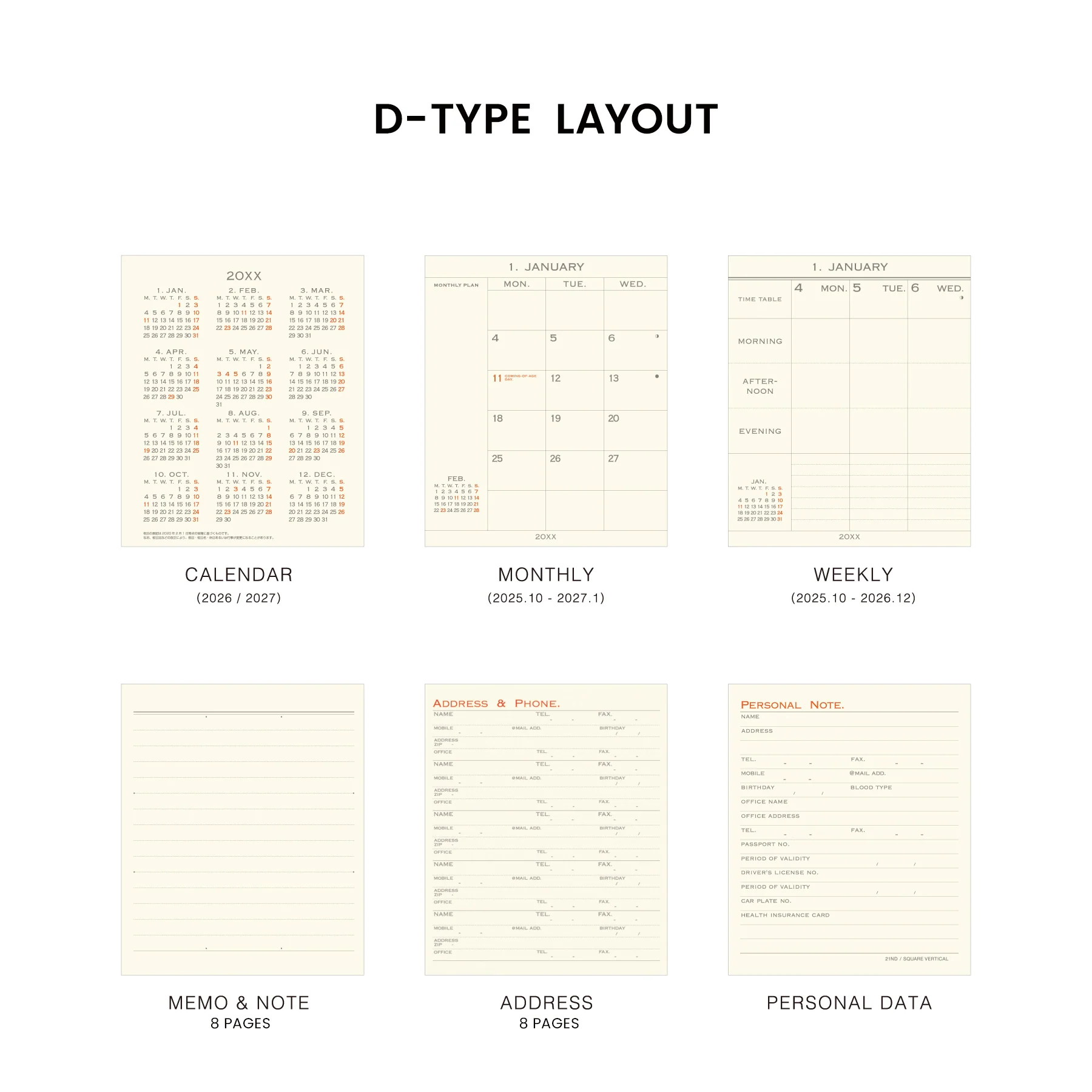 2026 Weekly Planner Food Diary Square - Image 16