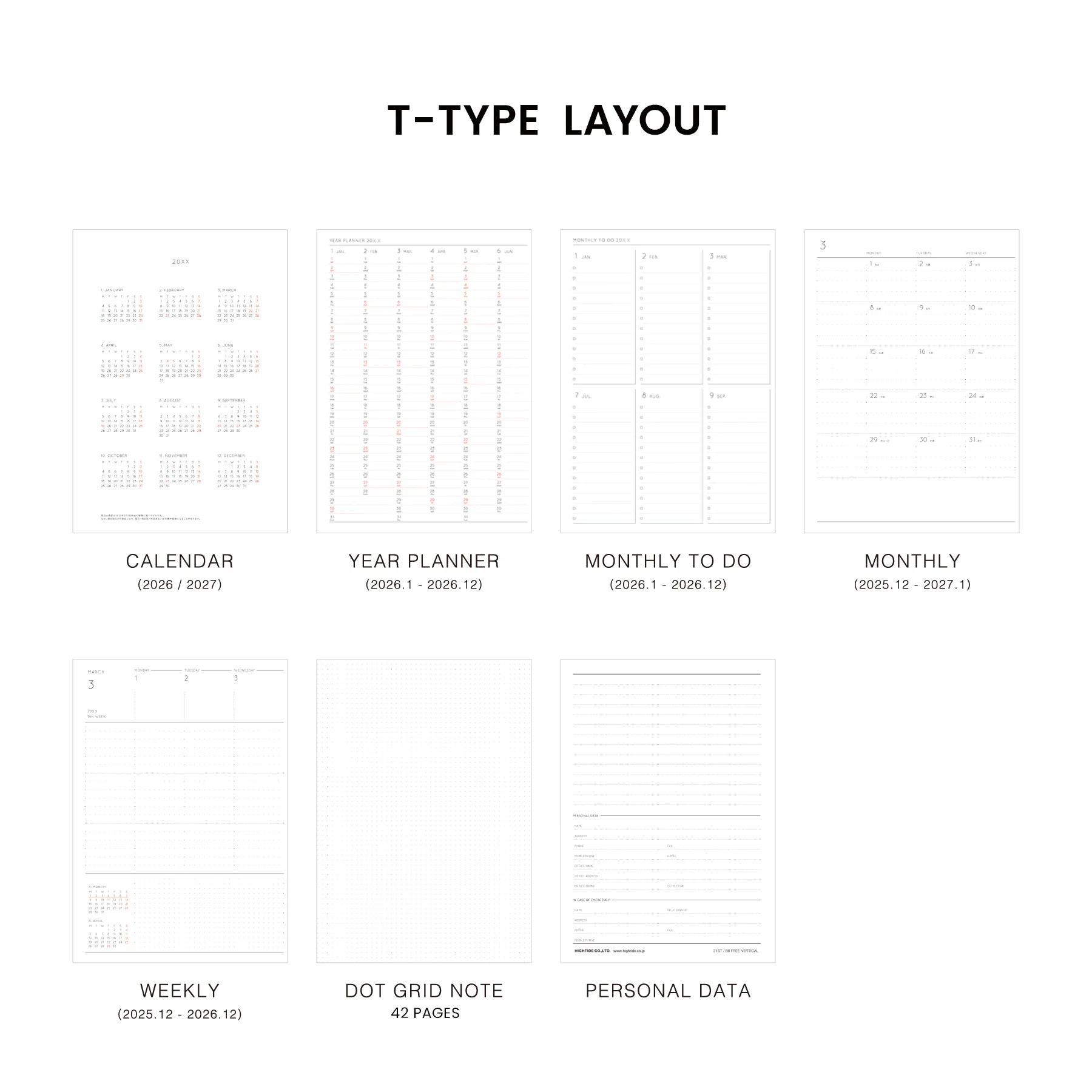 2026 Weekly Planner Nahe B6 - Image 17
