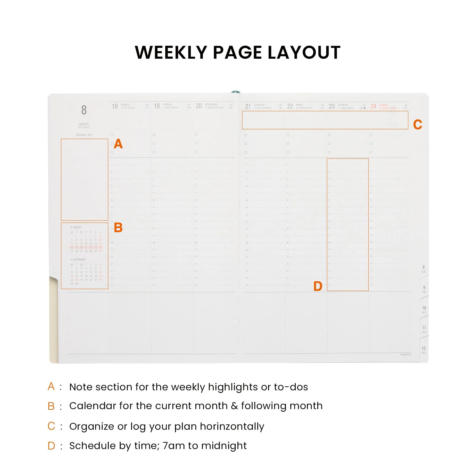 2026 Weekly Planner Nahe A5 Vertical - Image 13