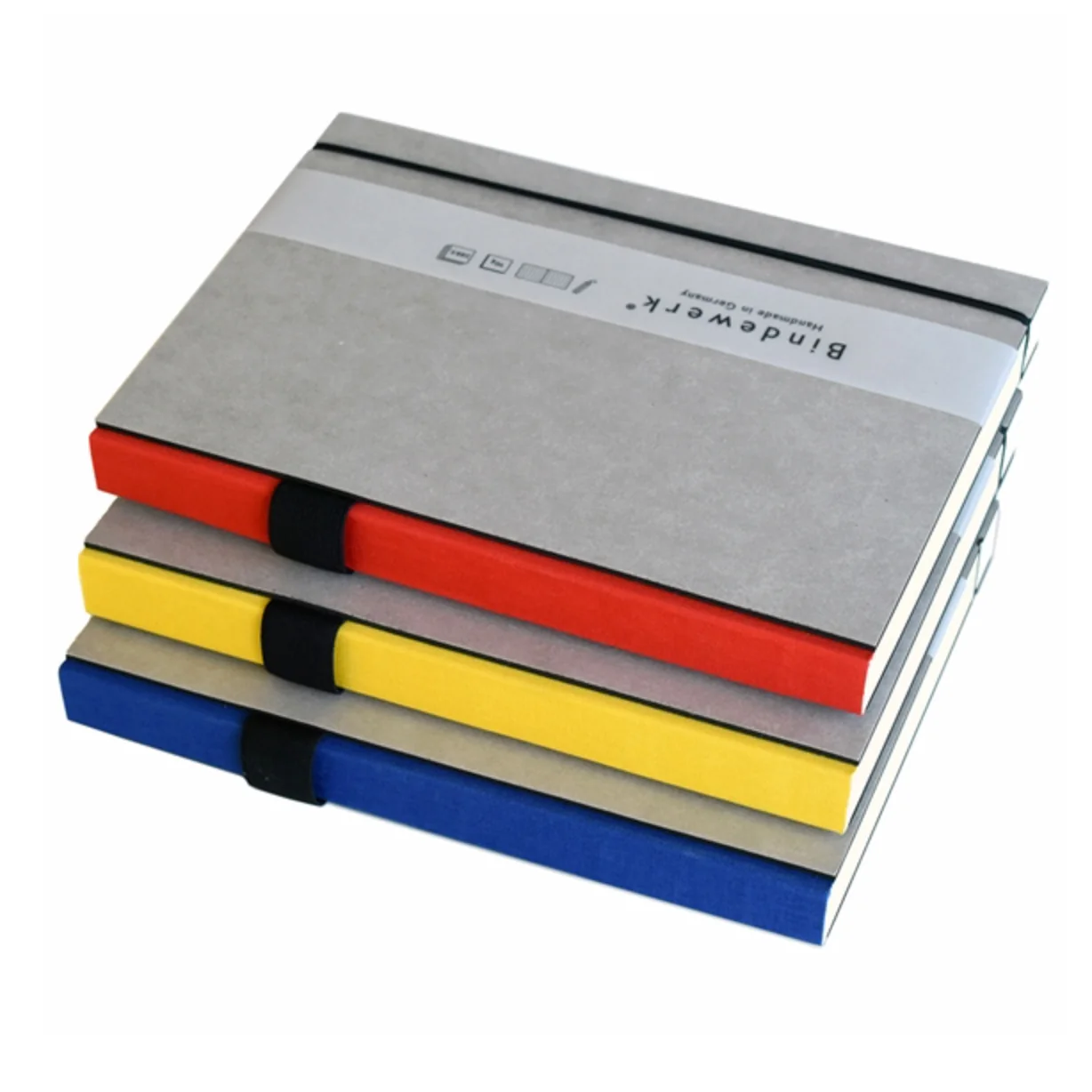 Bauhaus Purist Grey Notebook A5 (Bindewerk) - Image 4