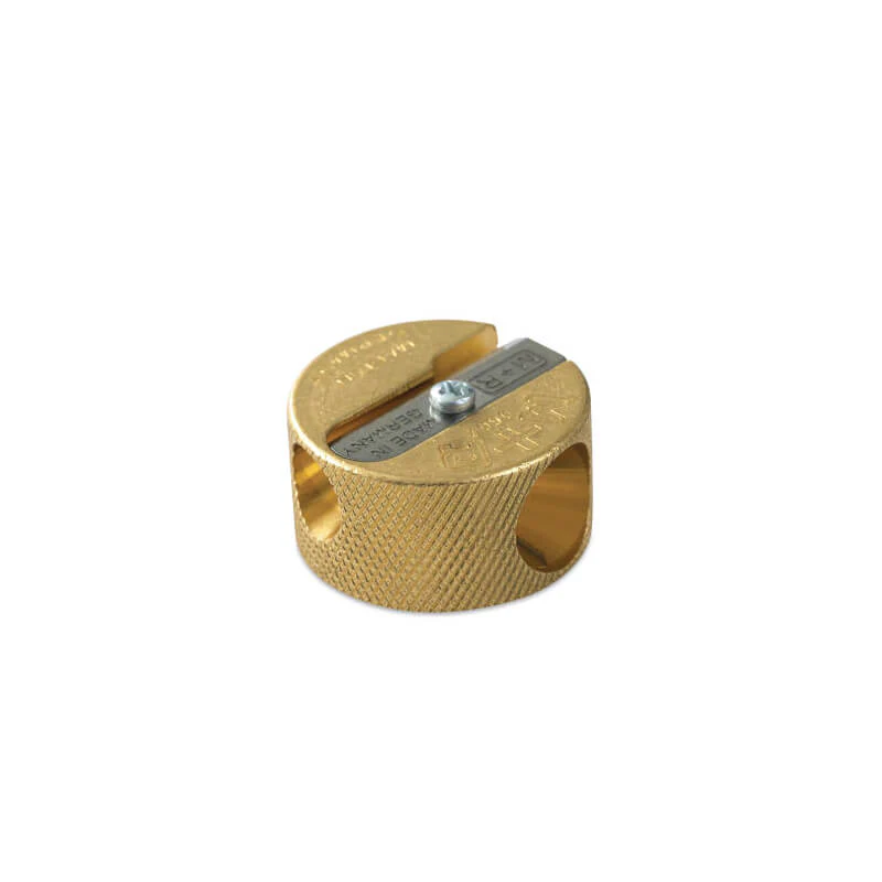 Brass Round Shaped 2 Hole Sharpener (M+R) - Image 2