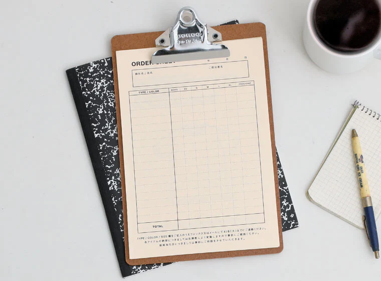 Old School Clipboard/ A4/ Gold Clip - Image 4