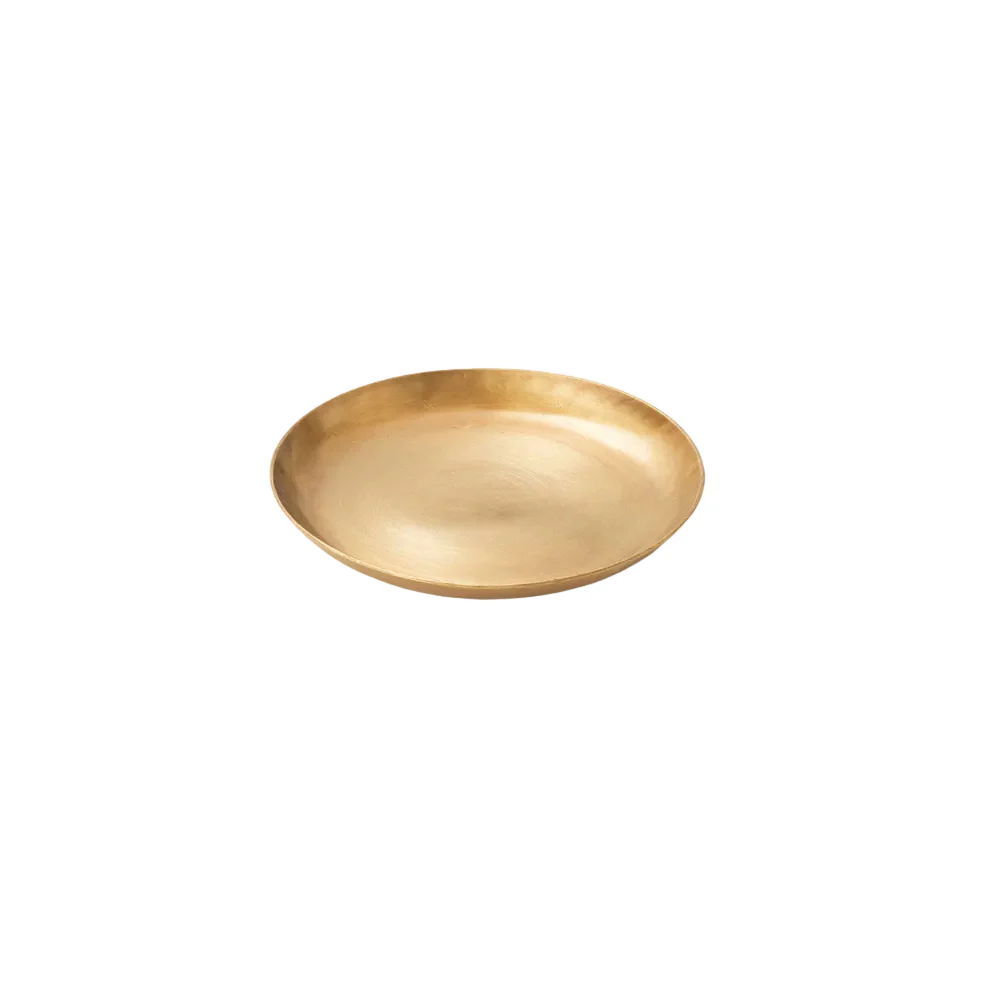 Fog linen work / Brass Plate Round