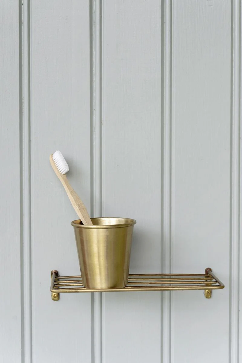 Fog linen work / Brass Wire Shelf - Image 4