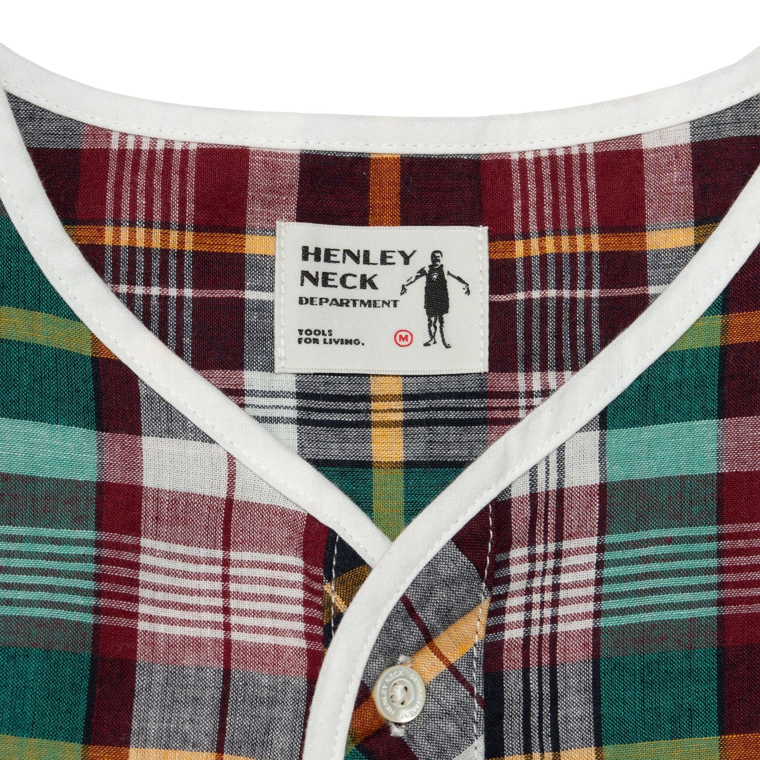 Henley Neck / Albert Madras Plaid - Image 3