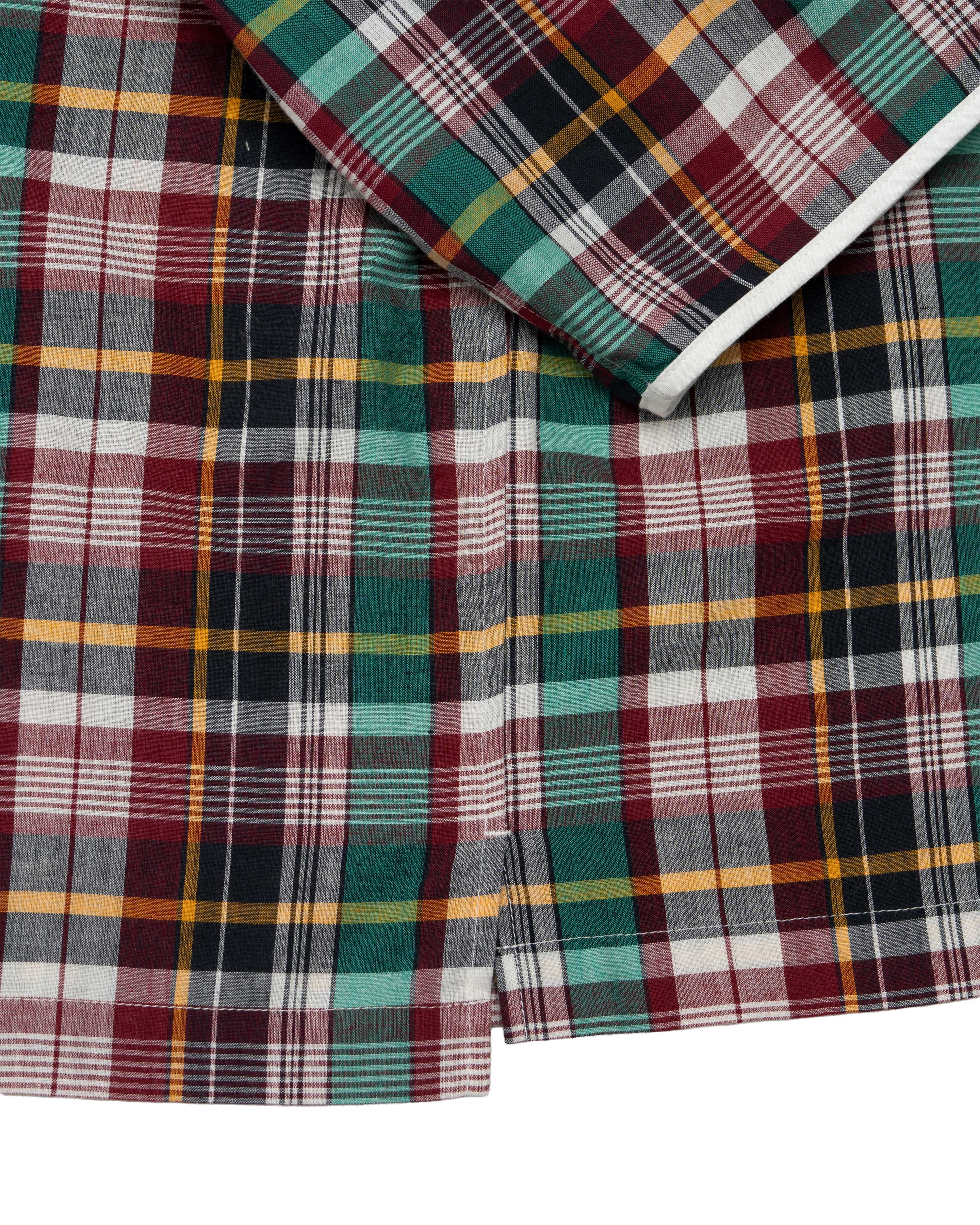 Henley Neck / Albert Madras Plaid - Image 5