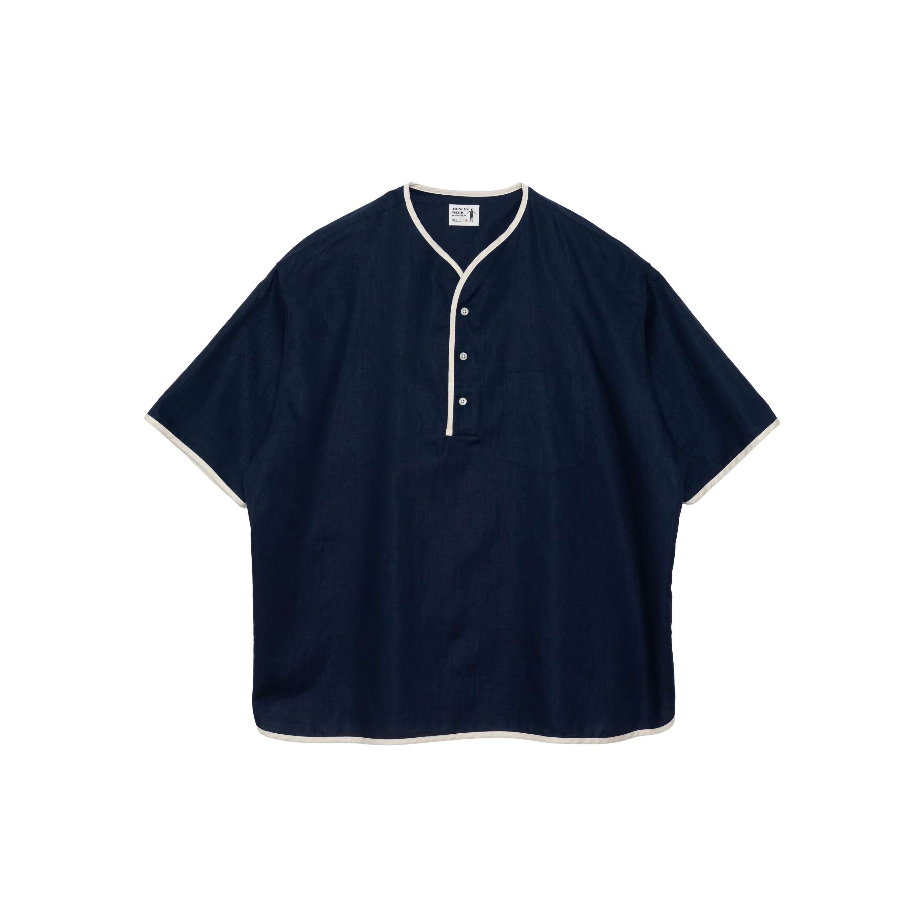 Henley Neck / Allen Cotton Linen
