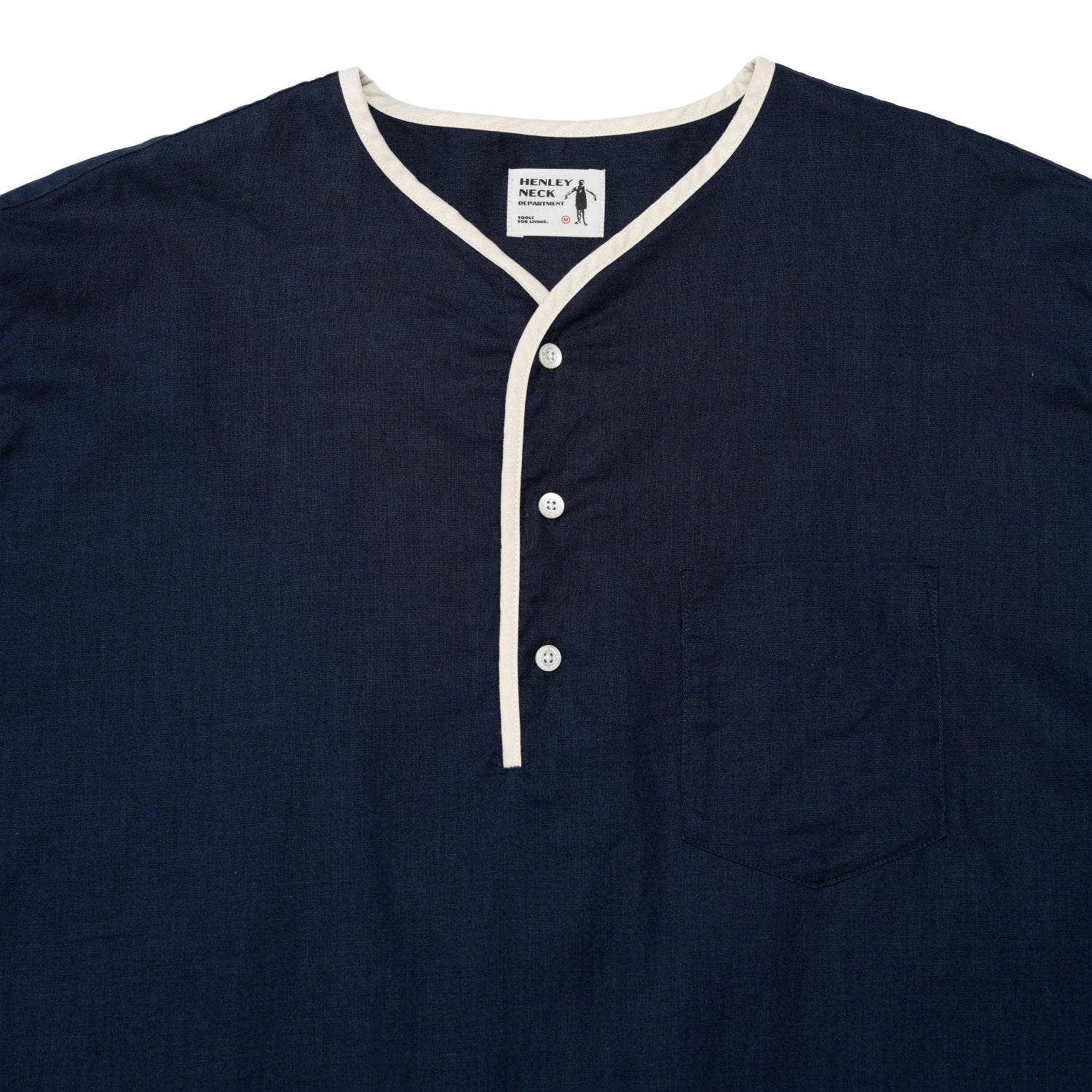 Henley Neck / Allen Cotton Linen - Image 2