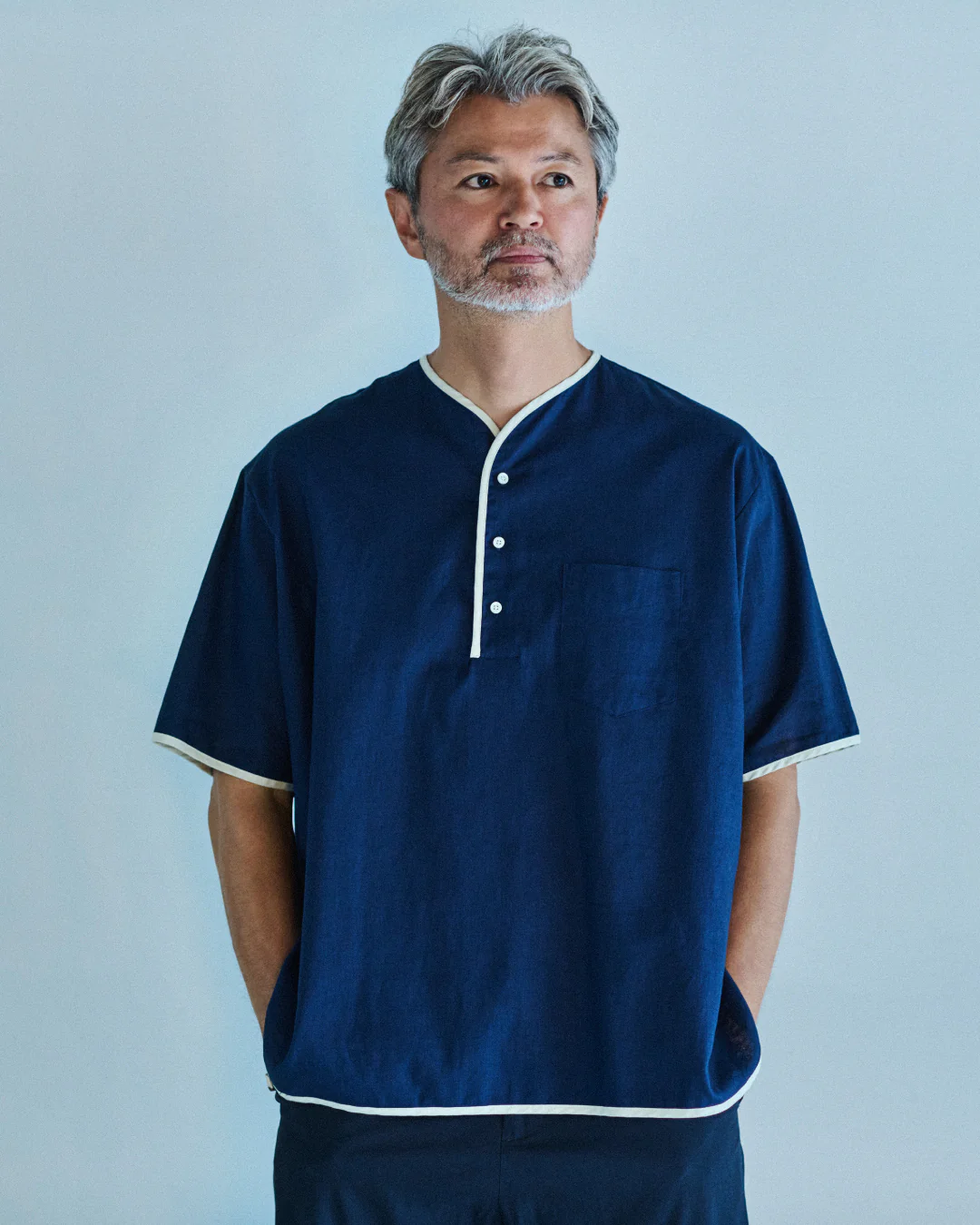 Henley Neck / Allen Cotton Linen - Image 6