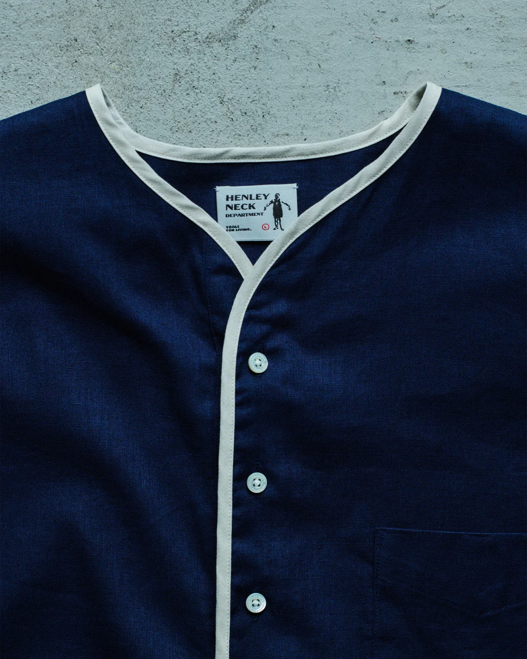 Henley Neck / Allen Cotton Linen - Image 7