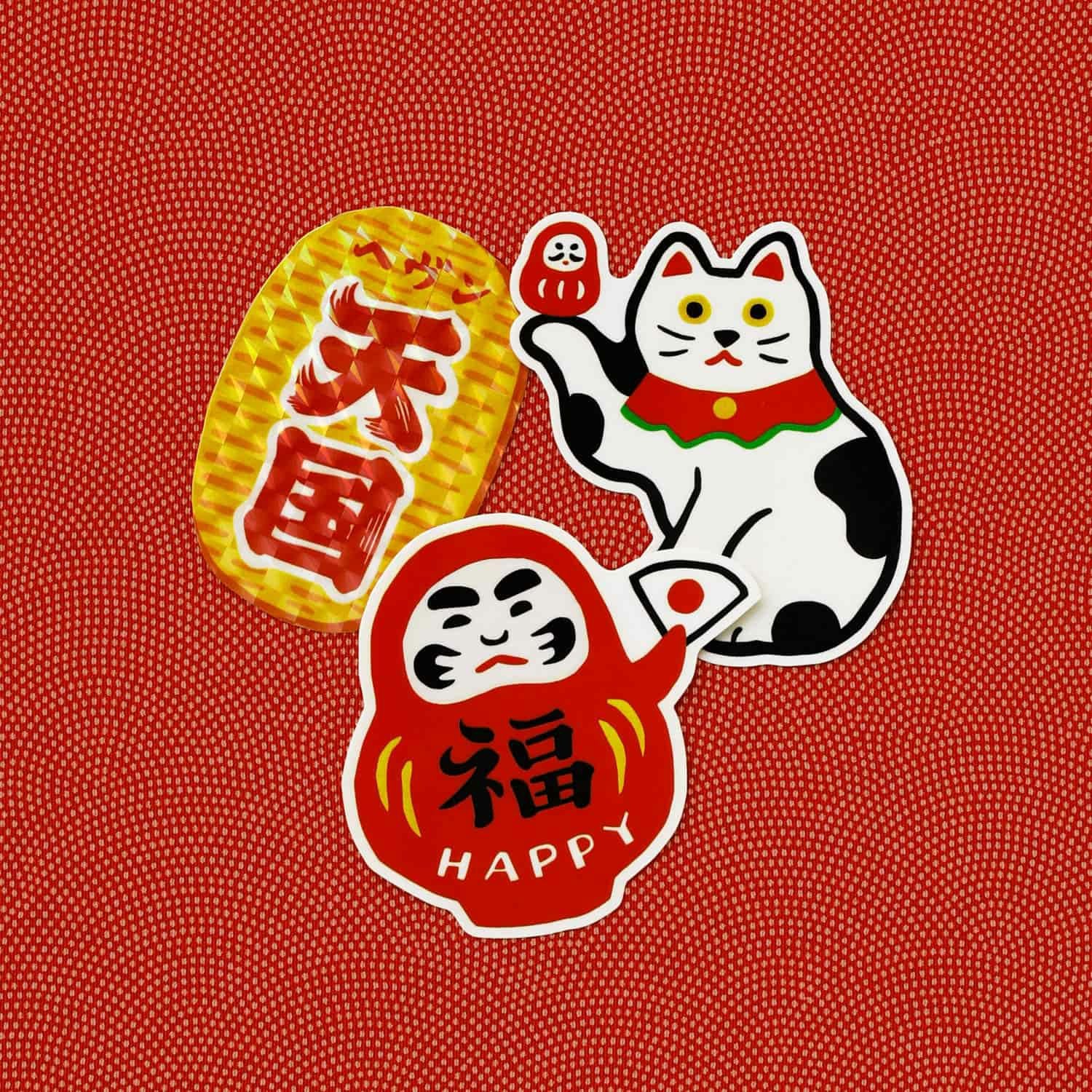 Japanese Retro DieCut Sticker Set of 3 - Image 10
