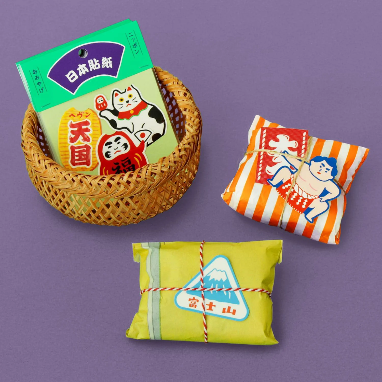 Japanese Retro DieCut Sticker Set of 3 - Image 12