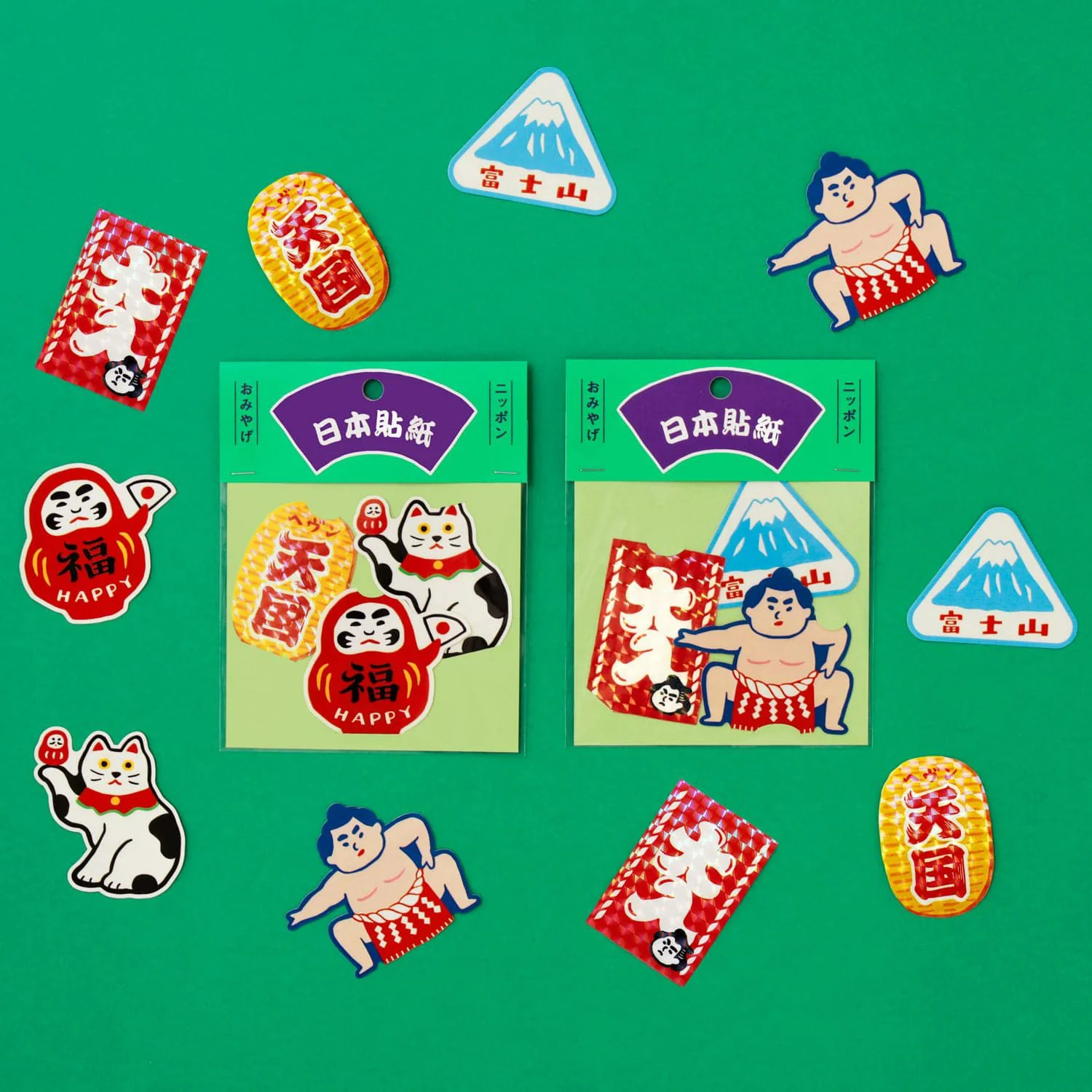 Japanese Retro DieCut Sticker Set of 3 - Image 13