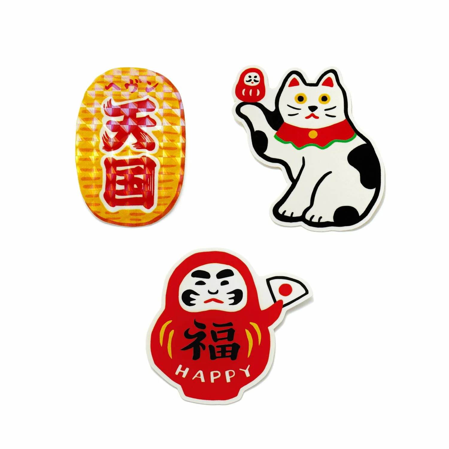 Japanese Retro DieCut Sticker Set of 3 - Image 4