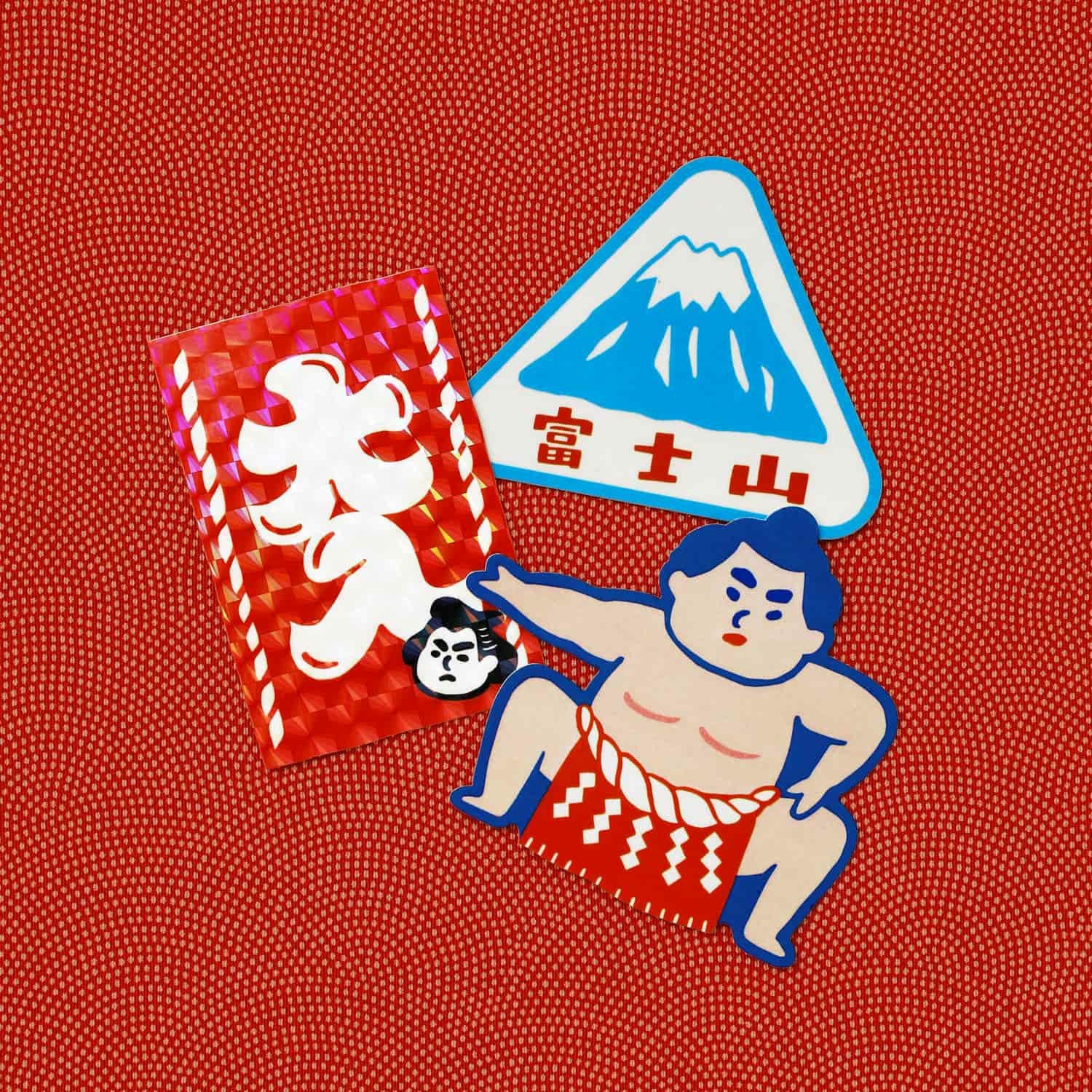 Japanese Retro DieCut Sticker Set of 3 - Image 9