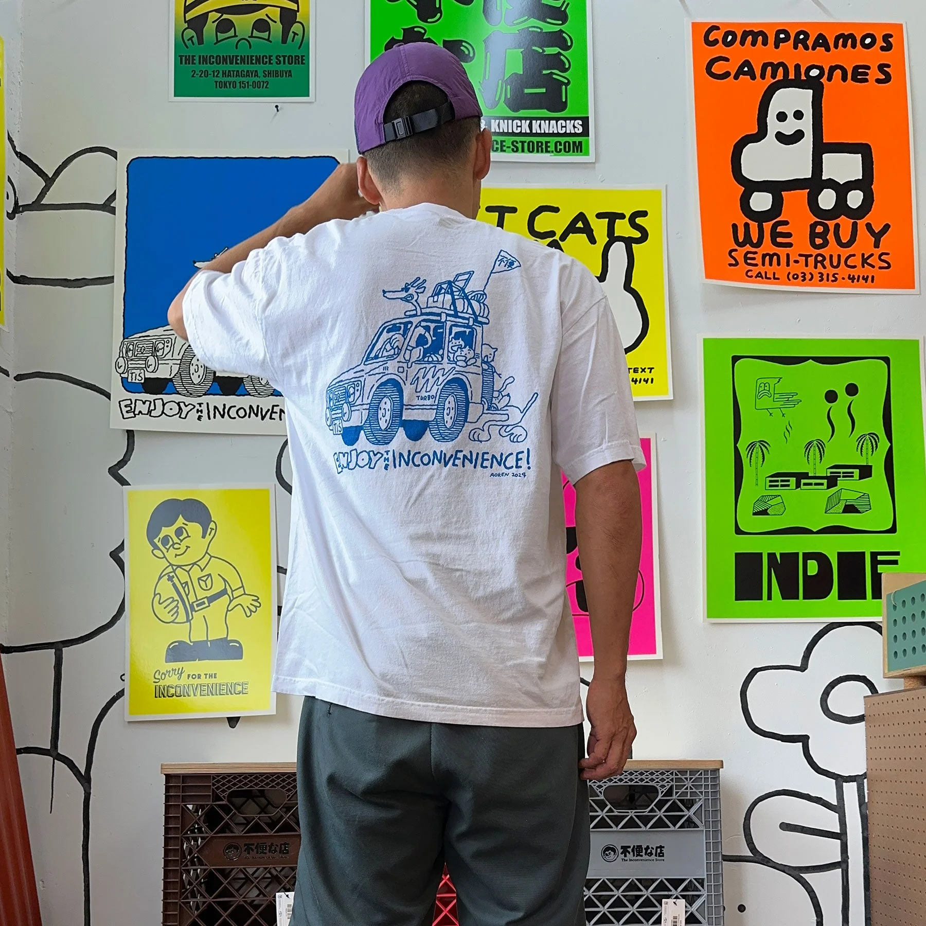 Kengo Aoki Art T-shirt / White - Image 3
