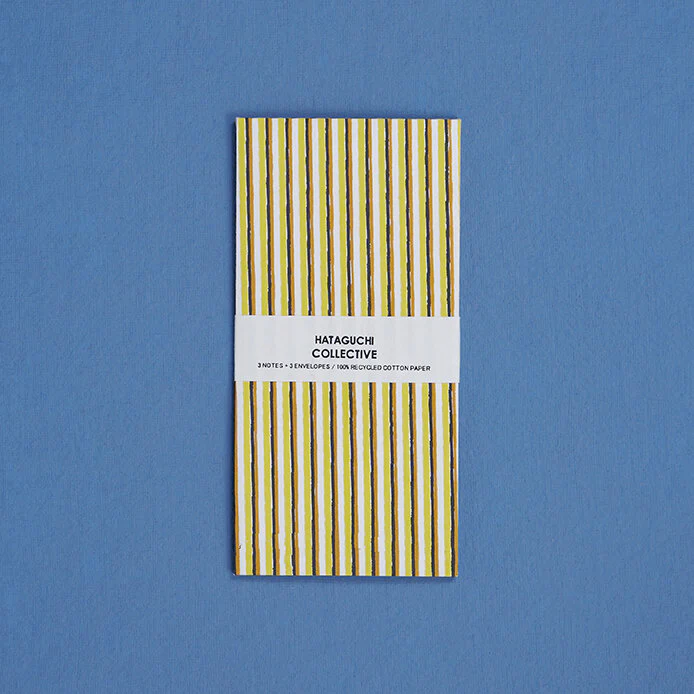Large Envelope & Card Set of 3 / Stripes