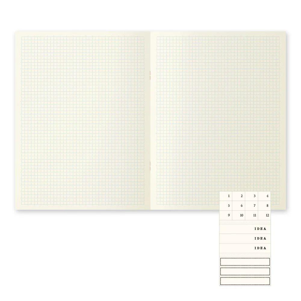 MD Notebook Light 3pcs/ A4/ Grid (MIDORI) - Image 3