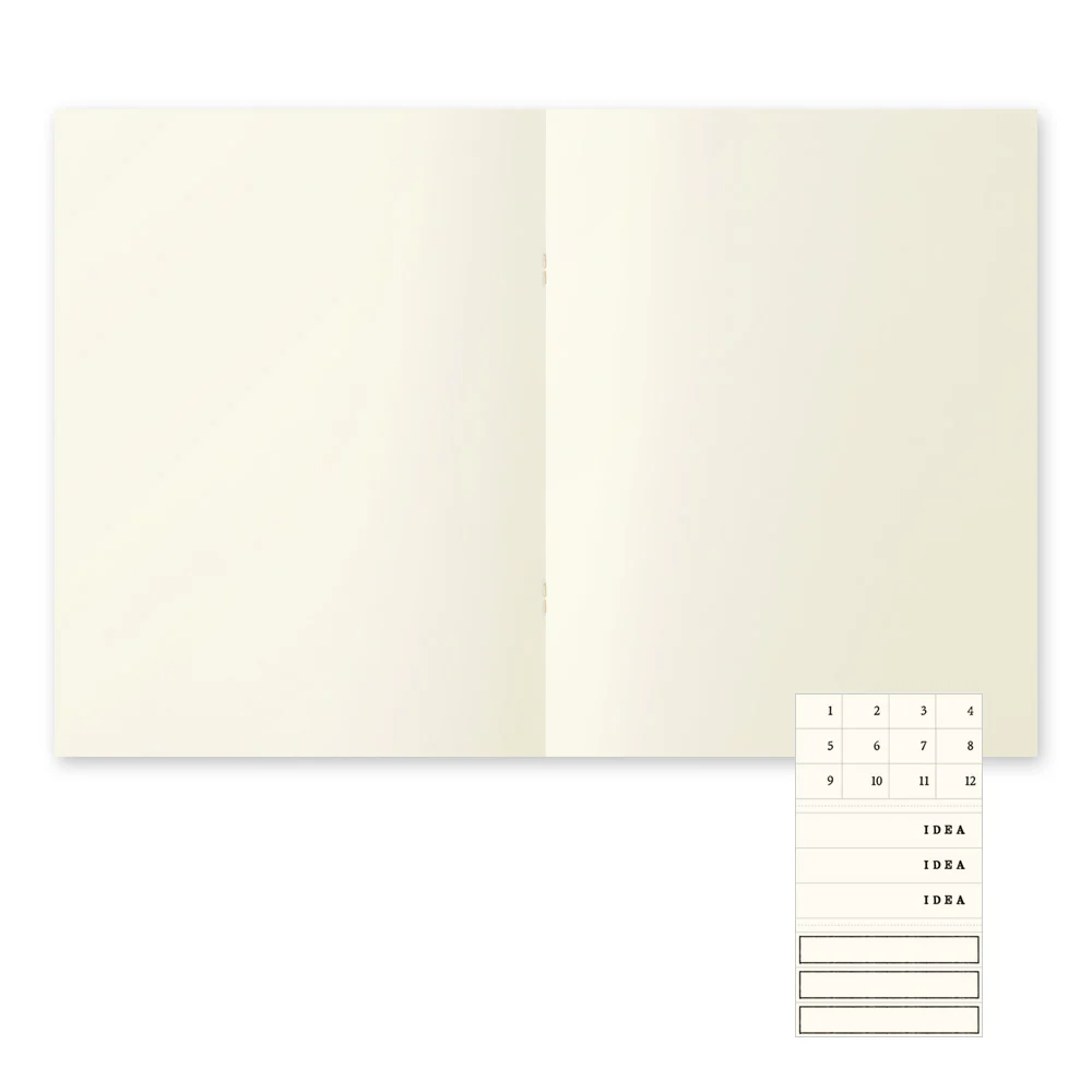 MD Notebook Light 3pcs/ A4/ Blank (MIDORI) - Image 3