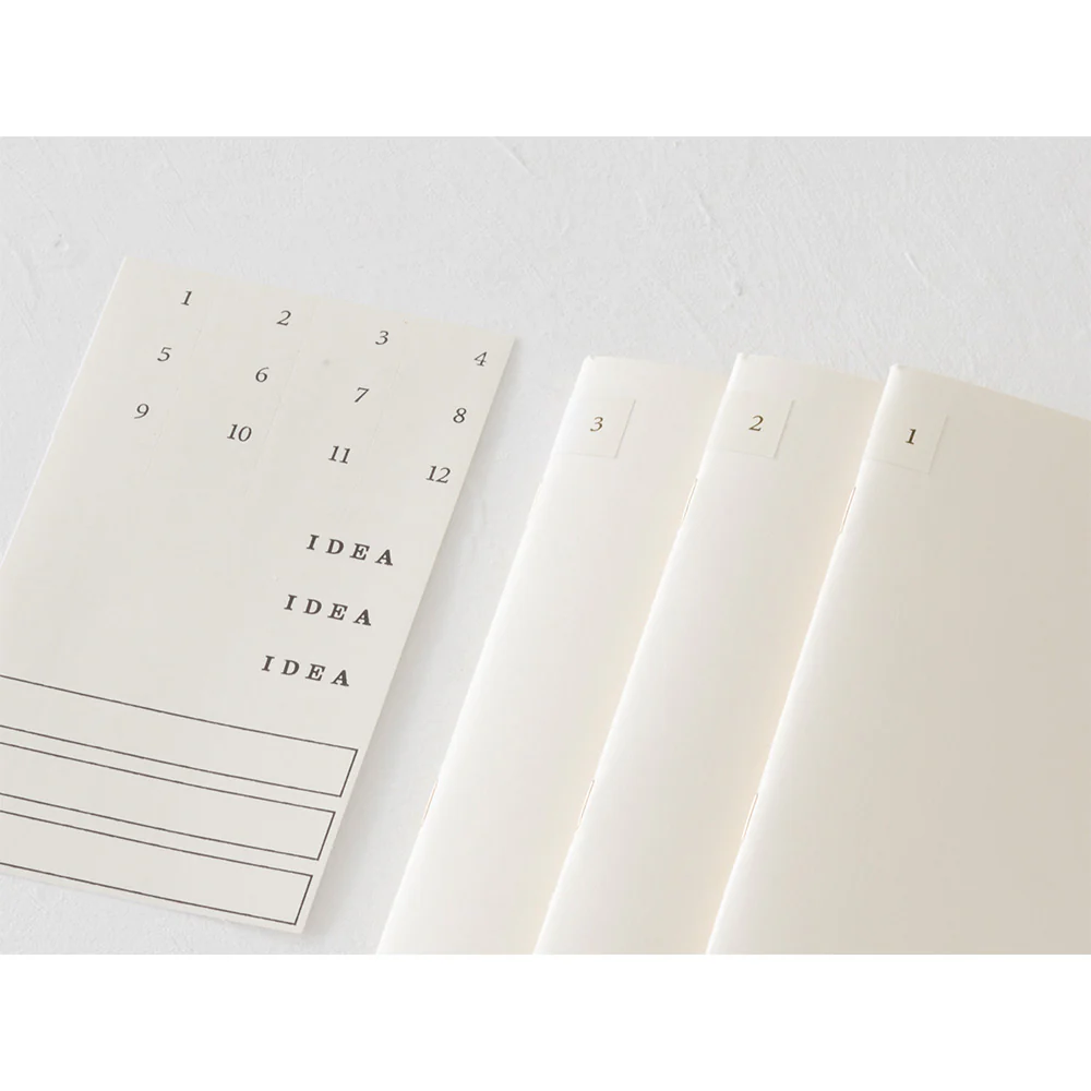 MD Notebook Light 3pcs/ A4/ Blank (MIDORI) - Image 6