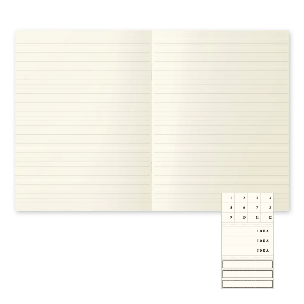 MD Notebook Light 3pcs/ A4/ Lined (MIDORI) - Image 3