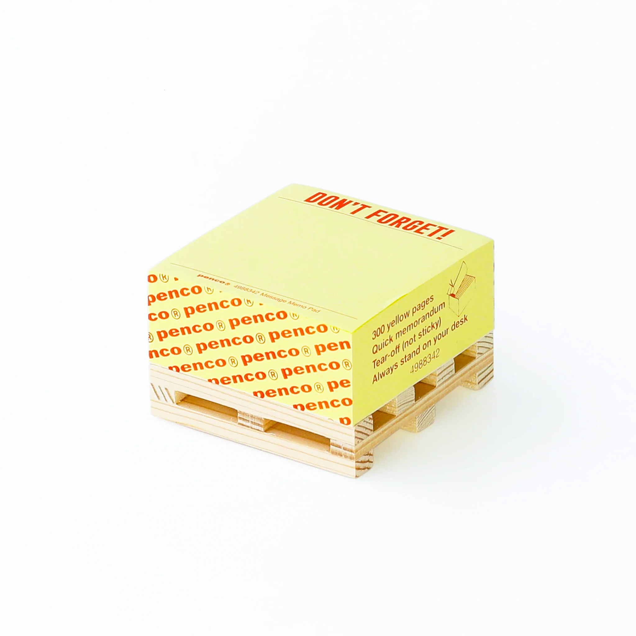 Memo Block on Pallet