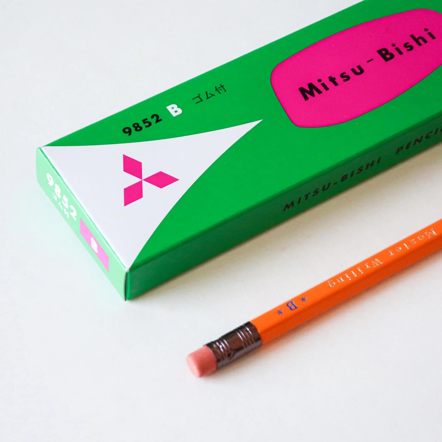 MITSUBISHI 9852 Pencil with Eraser/ Set of 12 - Image 4