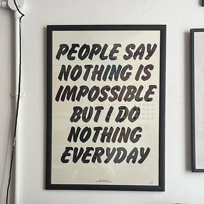 NOTHING IS IMPOSSIBLE/ Poster
