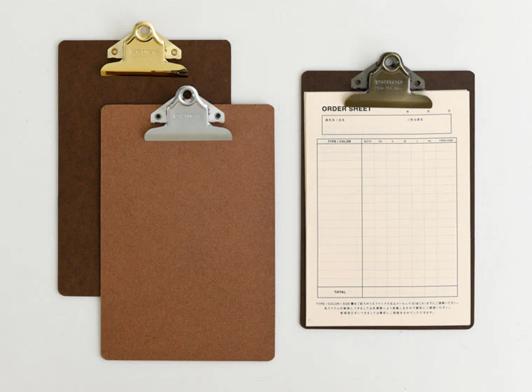 Old School Clipboard/ A4/ Bronze Clip - Image 5