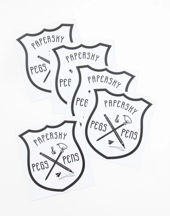 Pegs & Pens Sticker (PAPERSKY) - Image 2