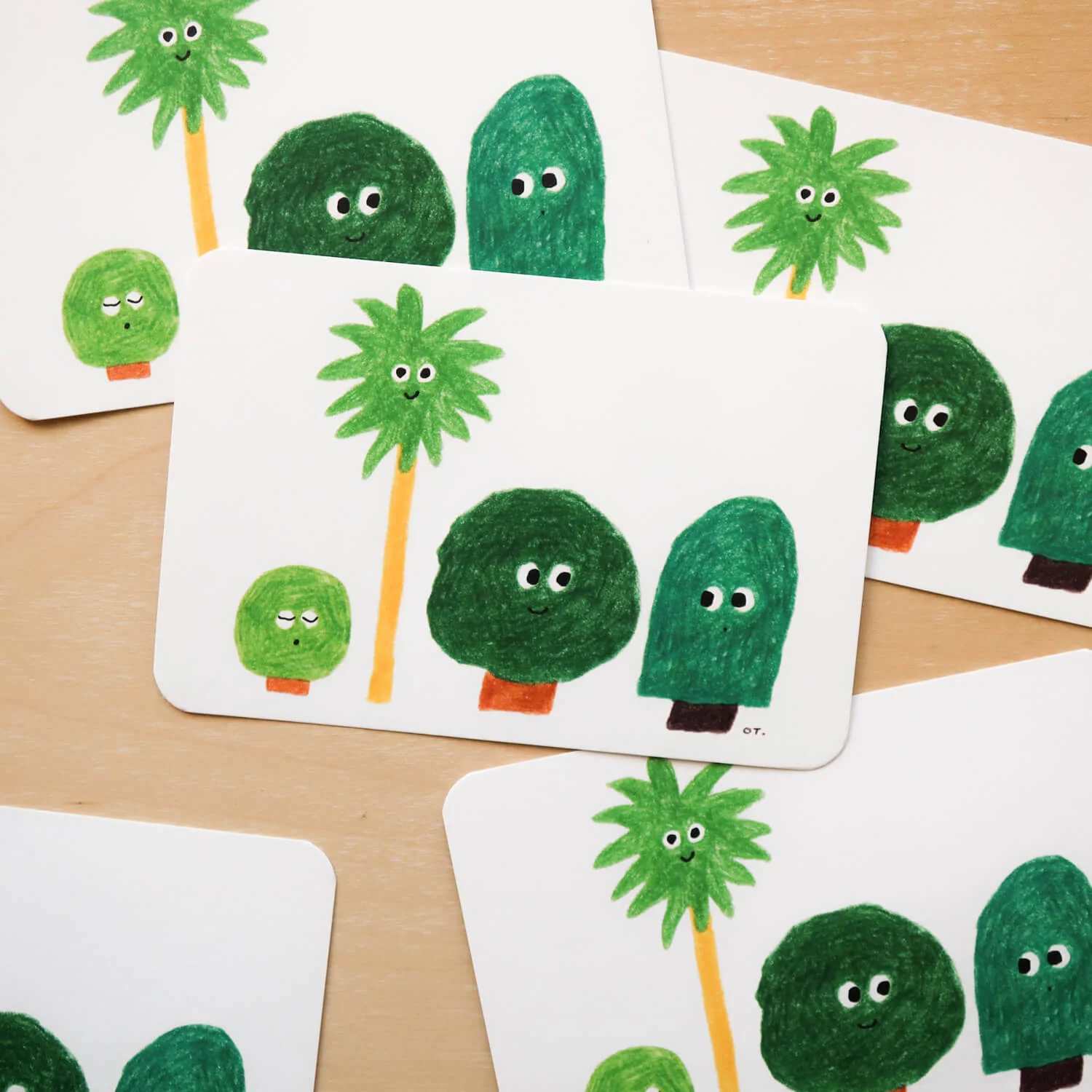 Postcard - Four Trees - Image 5