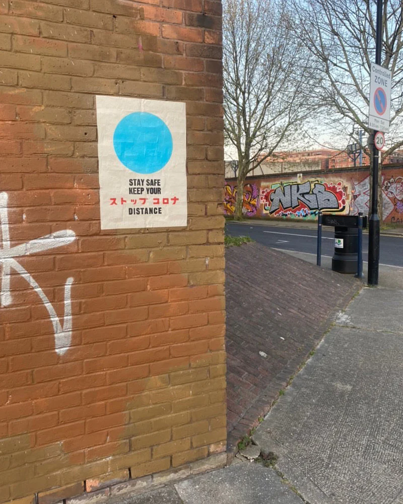 STOP CORONA/ Poster/ Blue Dot - Image 7