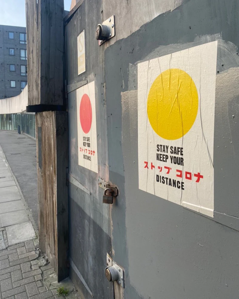 STOP CORONA/ Poster/ Blue Dot - Image 8