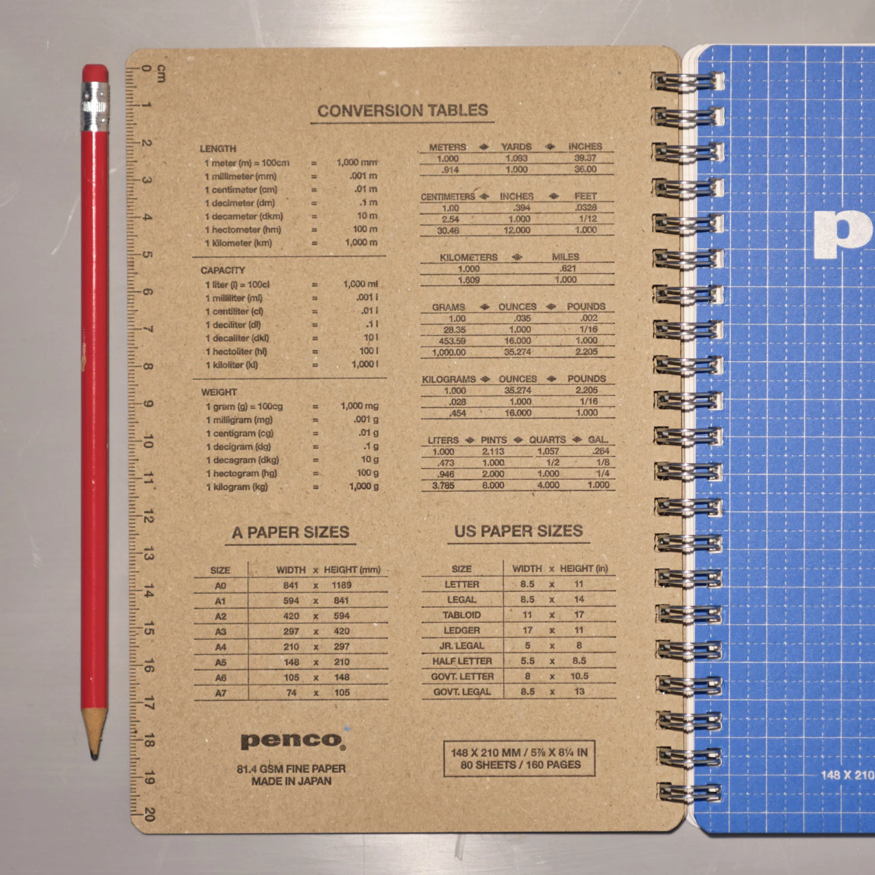 Wirebound Notebook A5 Grid - Image 16